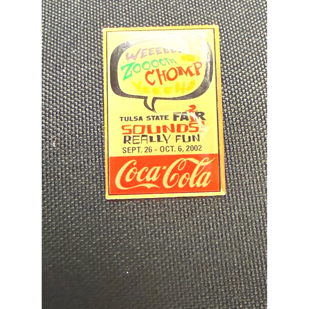 2002 Tulsa State Fair Coca-Cola‎ Collector Pin #5 Great Plains Sounds Really Fun
